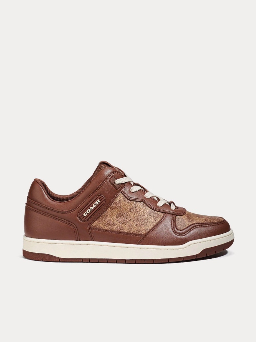 COACH C201 Signature Sneaker Men Size 11.5 Color Saddle 1 NEW!!